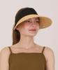 THE-ABON Beach Rattan Sun Cap Brown
