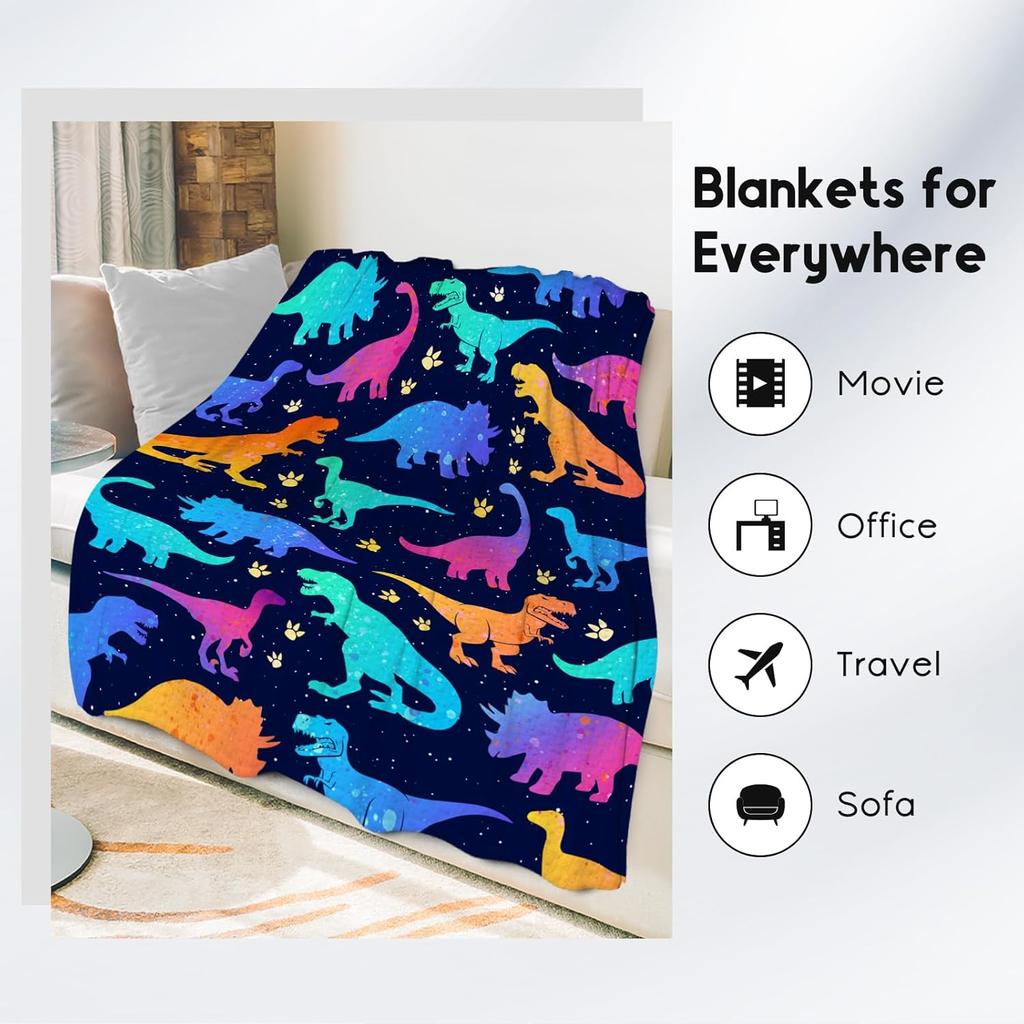 Super Soft KPop Demon Hunters Throw Blanket Plush Bedding for Kids Couch Chair Flannel Bedspread Cover