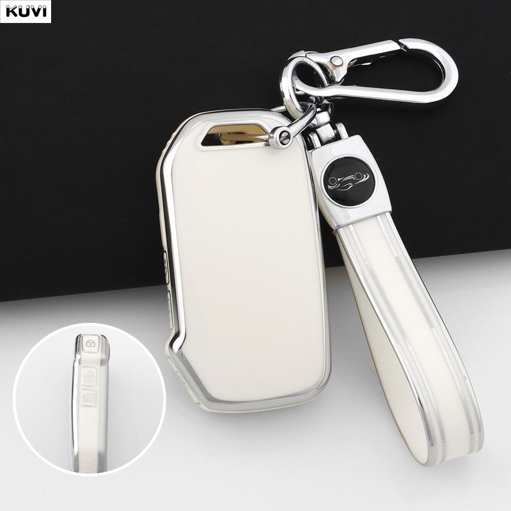 Women Tpu Car Smart Key Case Cover Fob Keychain For Kia Sportage R Gt Stinger Sorento Ceed Cerato Forte Niro Soul Telluride