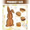 Adorable Rabbit Shape Wood Tray for Family Gatherings Childrens Birthday Parties and Serving Snacks Safely