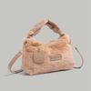 2024 New Furry Small Square Bag for Women, Autumn and Winter Plush Handbag, Fashionable Single Shoulder Crossbody Furry Bag