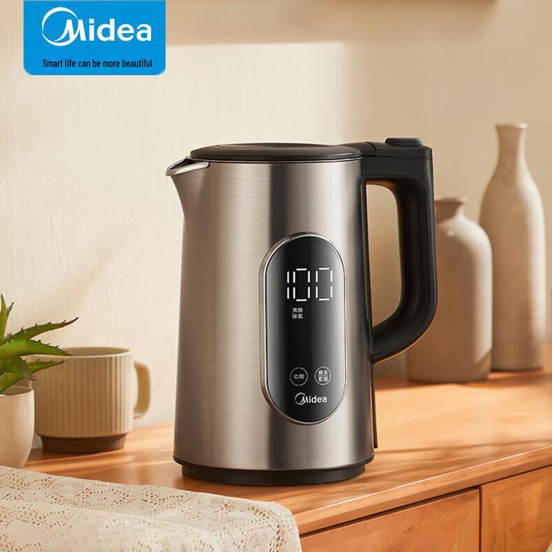 Midea 1.5L Smart Electric Kettle with Temperature Control CN plug (adapter included)