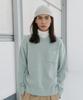 KNITTED Cashmere Wool Pocket Round Knit Mint