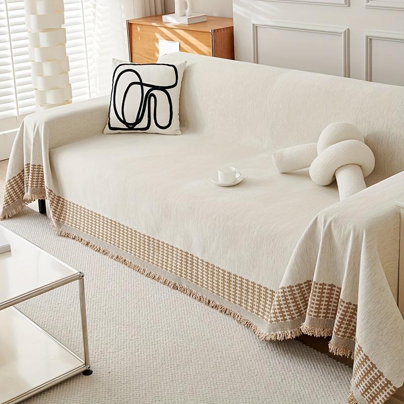 

All-season pet-friendly sofa cover - slip-resistant, machine washable, decorative sofa protector for living rooms, bedrooms