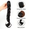 Synthetic Wig Braid Female Catch Clip Ponytail Lazy Temperament Braided Hair Long Braid Low Braided Fake Ponytail