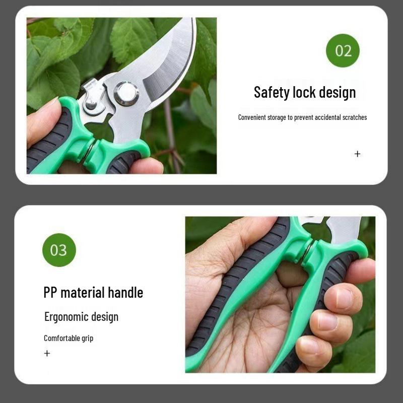 Heavy-Duty Garden Pruning Shears for Thick Tree Branches