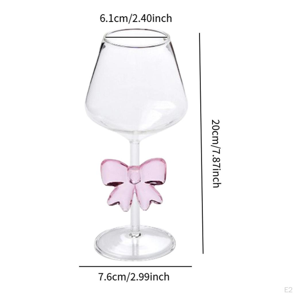 Sklenice s mašlí, Koktejlová číše, Ručně foukané sklenice na šampaňské, pro domov, svatební sprchu, rozlučku se svobodou,