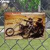 Vintage Easy Rider Metal Wall Art   Retro Chopper Motorcycle Decor Rustic Iron Sign for Home Bar or Club Perfect Gift B