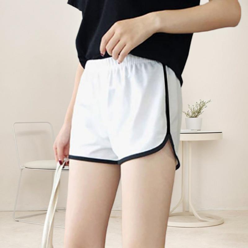 Sportshorts Damen Sommer Lässig Mode Stromlinienförmig Baumwolle Dreiviertelhose Neu Koreanische Version von Strand Hotpants
