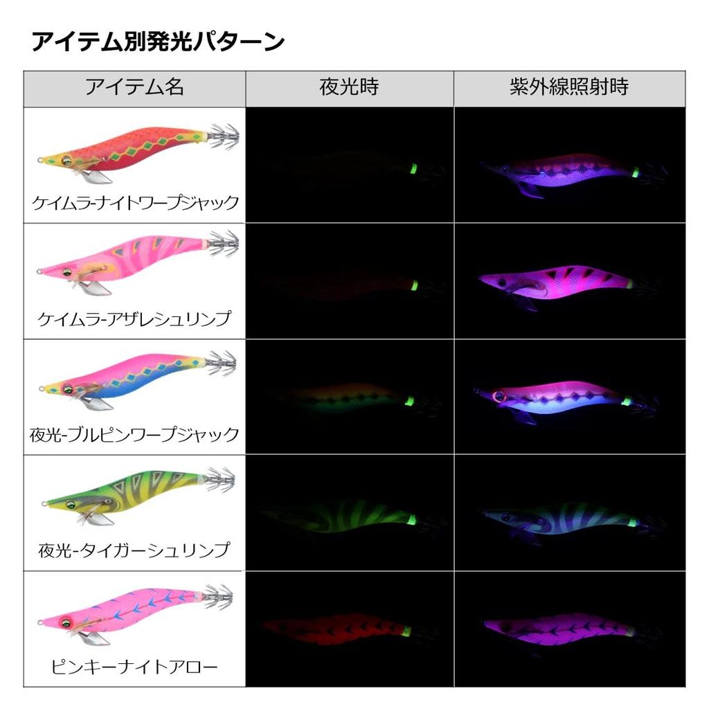 Daiwa Emeraldas Peak Type S Squid Luminous Pinky Night Arrow 4.0 -