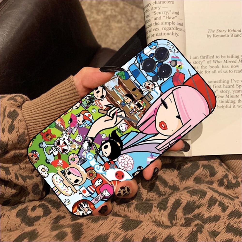 Japan T-tokidoki Colorful Phone Case For IPhone 16 15 14 13 12 Mini 11 Pro XS Max X XR SE 6 7 8 Plus Soft Silicone Cover