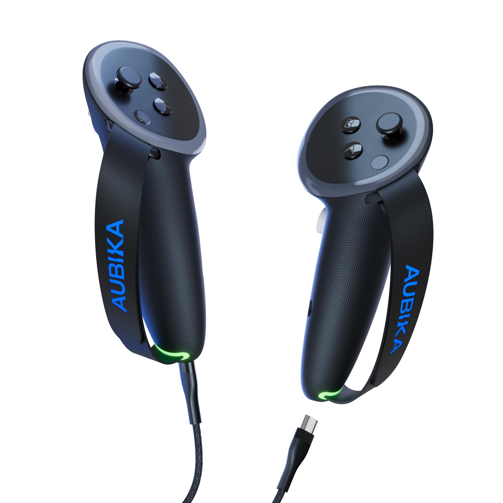 

Rechargeable Controller Grip Covers for Meta Quest Quest Includes 2 Spare Controllers and a Charging VR Adjustable to Fit Any Hand Size 3/Quest синій