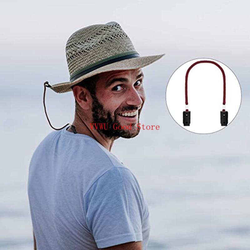 6x Hutclip Anti-Verlust Halterung Hutband Winddichte Clips für Outdoor-Camping