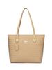 Women's Retro Woven Pattern Single-Shoulder Tote Bag - Large Capacity, Versatile for Daily Commute