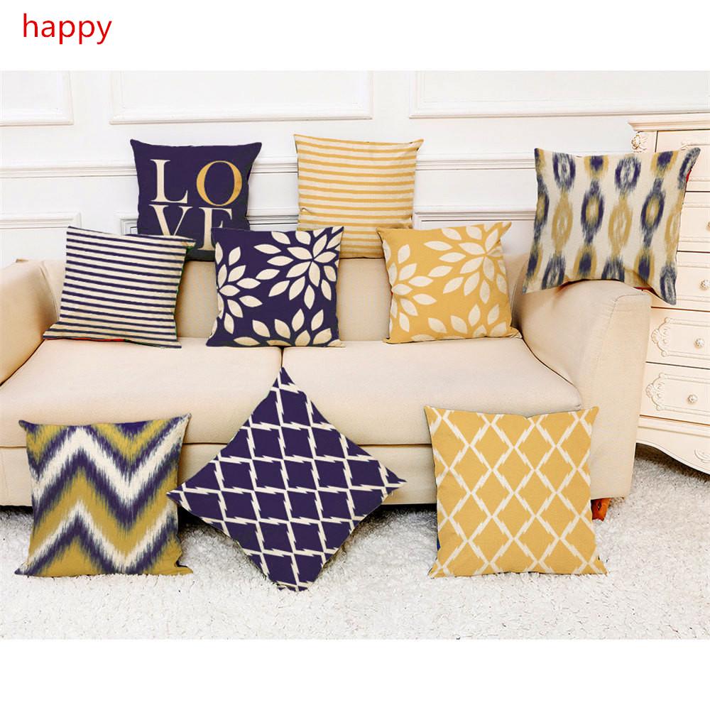Home Decor Cushion Cover Love Geometry Sofa Car Throw Pillowcase Pillow Covers A
