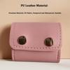 PU Leather Jewelry Display Bag Mini Size Foldable Jewelry Pouch Portable Jewelry Roll Up Bag Bracelet Ring Storage