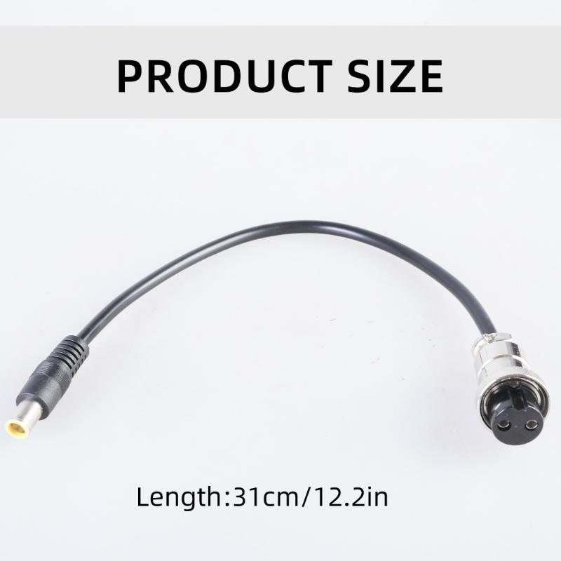 7.9x0.9mm Male To GX20 Female Connector Power Cable 31cm 150W Charging Cord For Portable Power Stations And Laptops