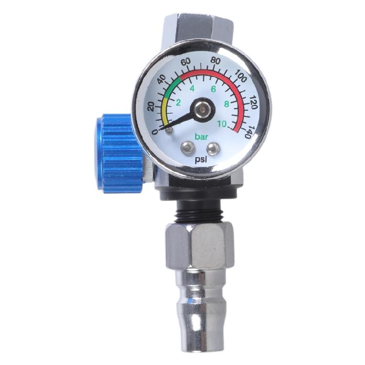 Practical 1/4” Spray Guns Air Pressure Regulator Gauge for Air Spray Guns Tools