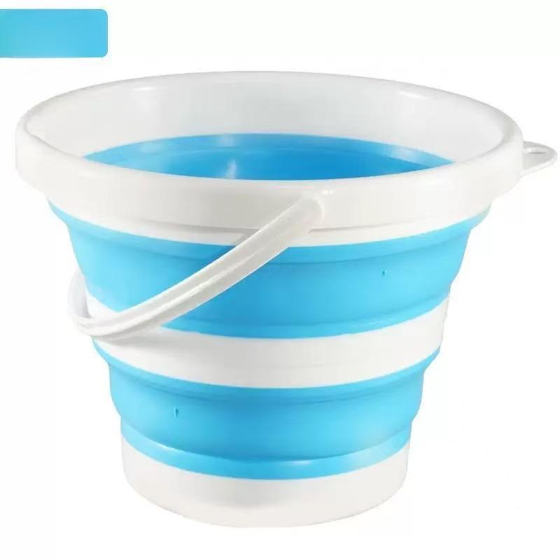 Seau Pliable Portable, Seau de Lavage Pliable pour Voiture, Camping en Plein Air, Pêche, Voyage, Rangement Facile, Articles de Nettoyage, Usage Domestique et Commercial