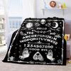 1PC Spirit Board Ouija Print Plush Blanket Perfect All Seasons Soft Comfortable Sofa Office Travel Festive Gift