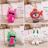 Flying Penguin Rabbit Plush Toy Keyring With Adorable Faces