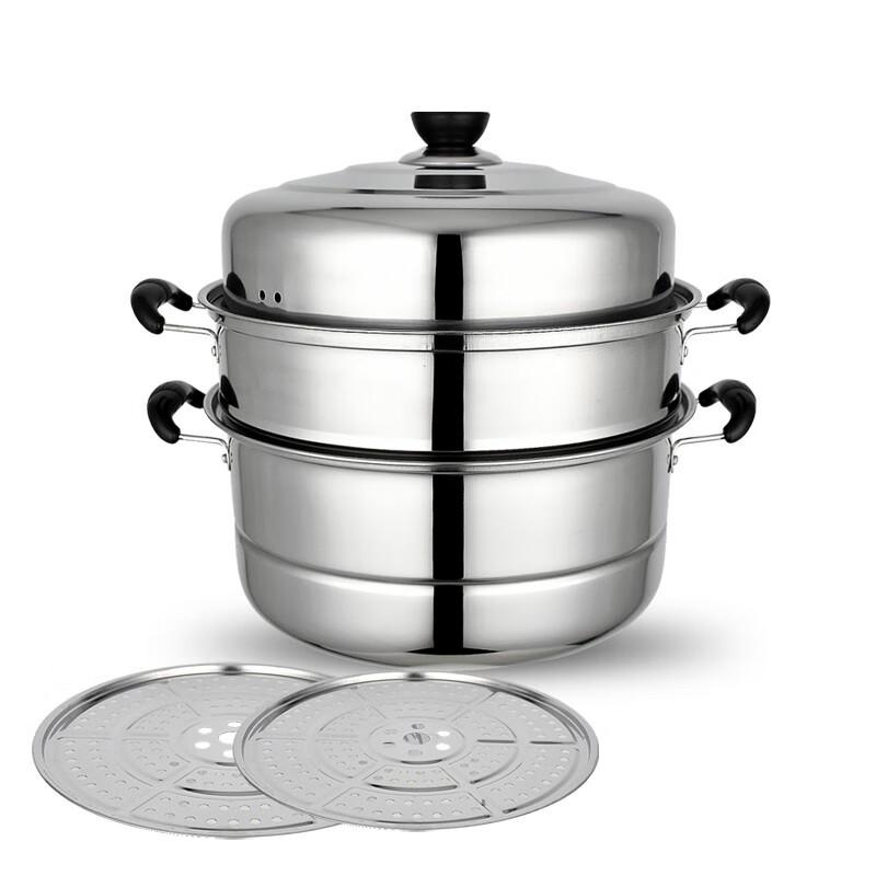 Lilang Stainless Steel 3-Layer Steamer & Soup Pot