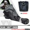 For Skoda Octavia A7 MK3 2014 2015 2016 2017 Manual 5/6 Speed Car Stick Gear Shift Knob with PU Leather Gaiter Boot Cover Lever