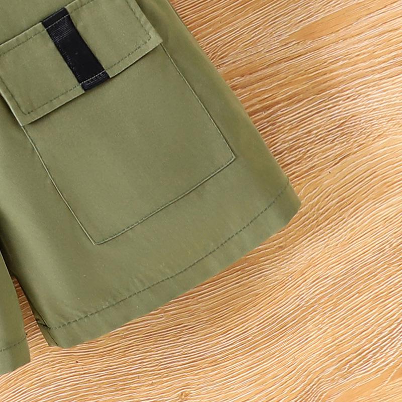 2025 Summer Kids Clothing: Girls' Letter Tee & Shorts 2-Piece Set