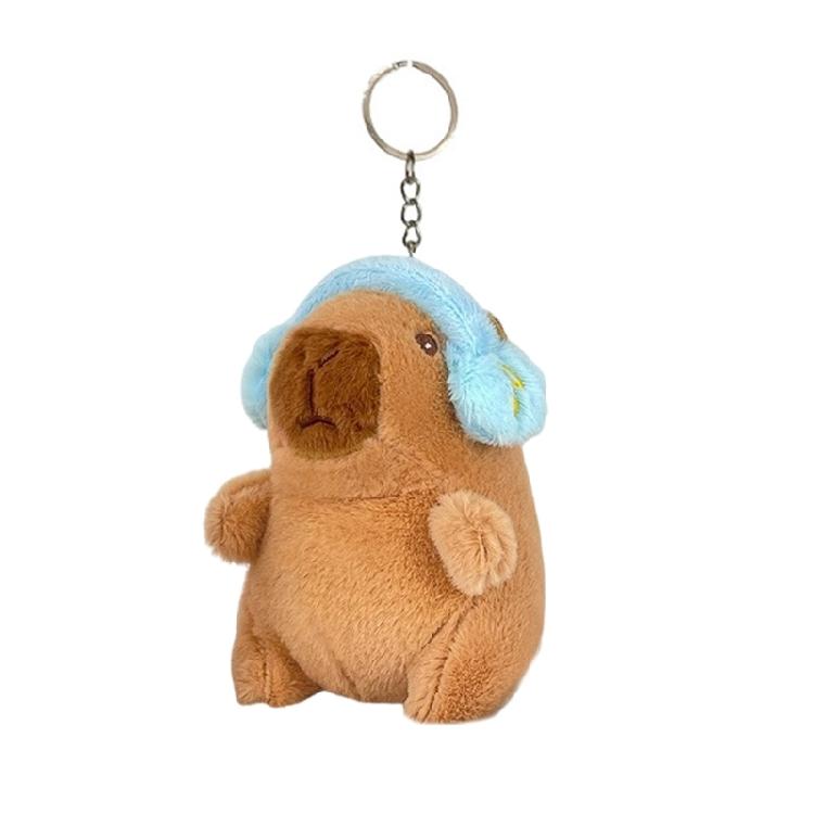 

Portable Capybaras Character Keychain Charm Pendant with Mix Fashion Accessories Portable for Travel and Parties світло-синій колір