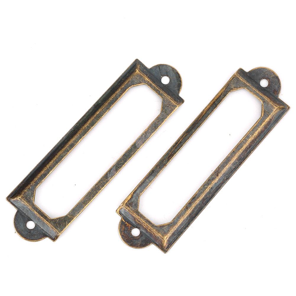 

20 шт., этикетки для ящиков, брендовые студенческие самодельные ретро-знаки для ящиков, полки, аксессуары, зеленая бронза бронзовый