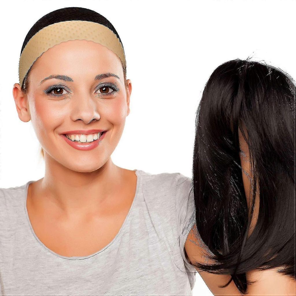 2 Pieces Silicone Grip Wig Band Adjustable Silicone Wig Headband Fix Non-slip Wig Bands Seamless Wig Band Wig Grip Band