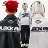 BLACKAIR Unisex Retro Street Cleanfit Lychee PU Leather Jacket