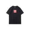 Li Ning T-Shirts Herren Schwarz Rundhalsausschnitt Moderate Gerade Passform AHSQ663-1
