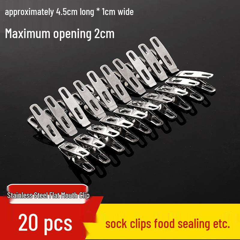 Stainless Steel Windproof Clothes Drying Clips - Large, Heavy-Duty Quilt and Sock Clips.
