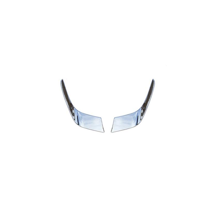 For Honda Fit Jazz GK5 2014-2017 Chrome Front Fog Light Eyelid Molding Strip 2PC