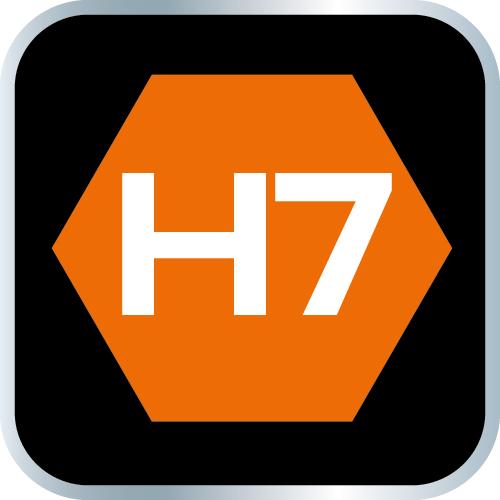 H7 Hexagon Bit On 1/4" Socket, Long, 87 Mm