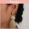 Fashion Golden Pineapple Design Metal Women Earrings For Women Summer Fashion Jewelry