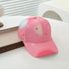Summer Kids Baseball Cap Fashion Tie-dye Print Snapback Hat For Children Girls Outdoor Streetwear Adjustable Duck Tongue Cap