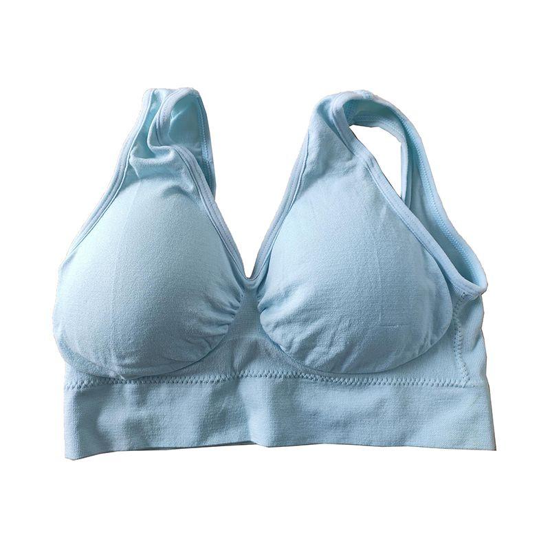 Pure Women Color Plus Size Ultrathin Large Bra Sports Bra Full Bra Tops Cup