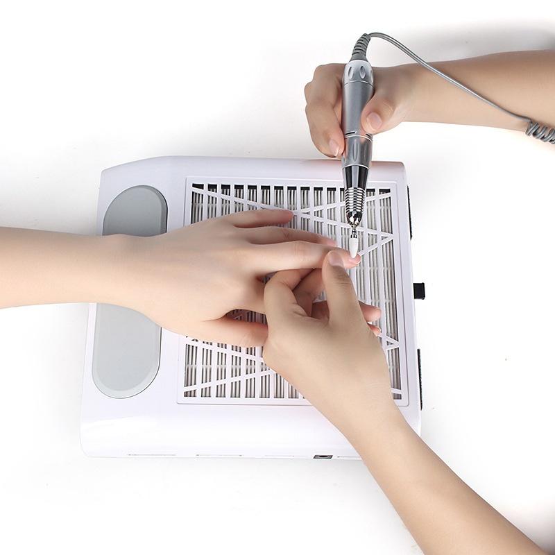 Professional Powerful Nail Duster Exhaust Fan For Nail Art Vacuum Collector Gel Nail Duster For Nail Art Salon Equipment