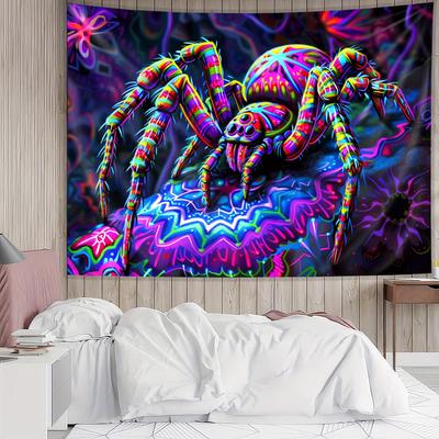 Halloween Spider Tapestry Living Room, Bedroom, Game Room Decorative Tapestry Holiday Party Decorations Home Decor
