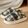 Winter Women Home Slippers Plush Warm Thick Bottom Slides Breathable Soft Non-slip Slippers Indoor Outdoor Men Casual Slippers
