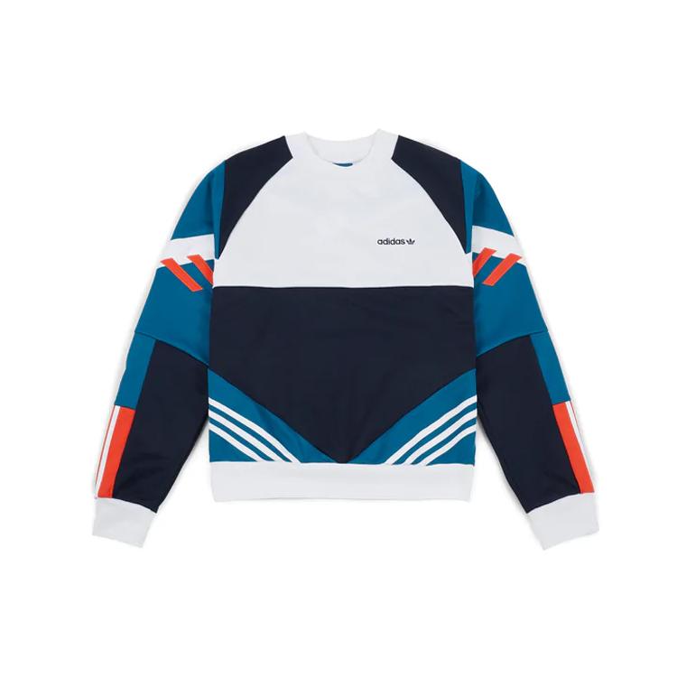 adidas Oryginalne Bluzy Retro Nova Męskie Wielokolorowe Okrągły Dekolt Umiarkowany Regularny CE4851