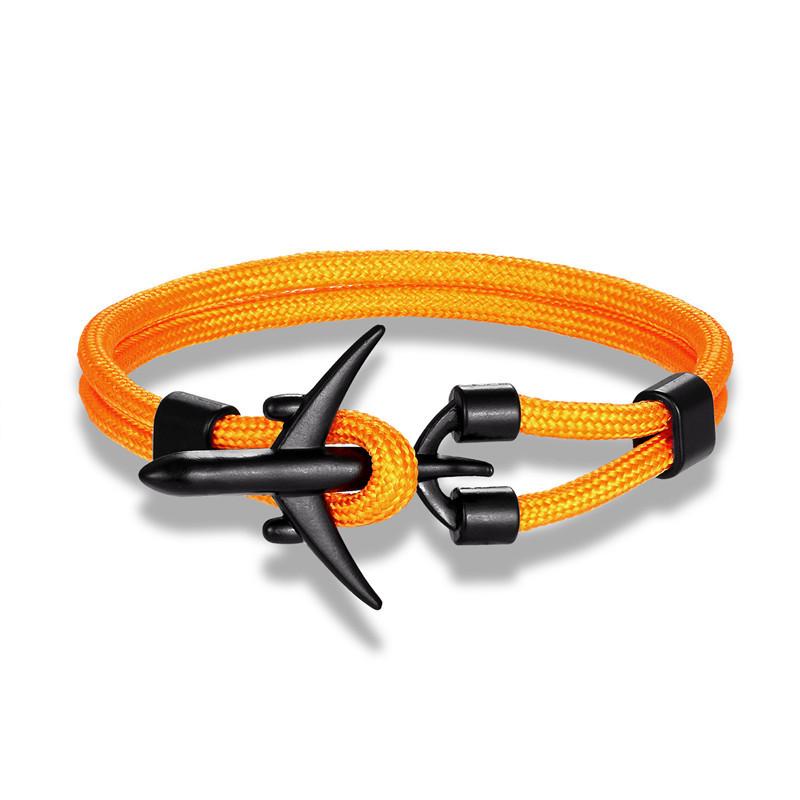 Trend Jewelry, Wind Jewelry, Men'S Polyester 550 Umbrella Rope Airplane Bracelet