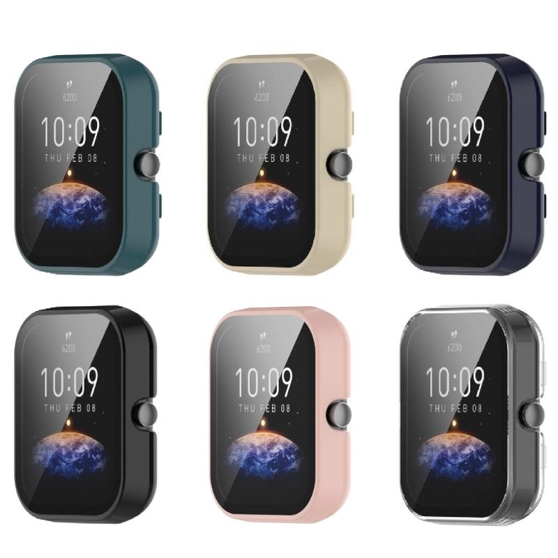 Klocka för fodral Full täckning TPU Skyddande skal Tvättbar stötfångare för skalhud för Bip3 & Bip3 pro