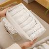 1pc Beige Foldable Storage Organizer Box for Underwear, Bras, Ties & Accessorie Storage Bins