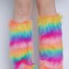 Faux Fur Fuzzy Leg Warmer for Women Girls Soft Plush