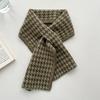 Lazy Cross Scarf Women's Autumn and Winter Fashion Versatile Couple Neck Protection Thickened Warm Soft Waxy Knitted Scarf