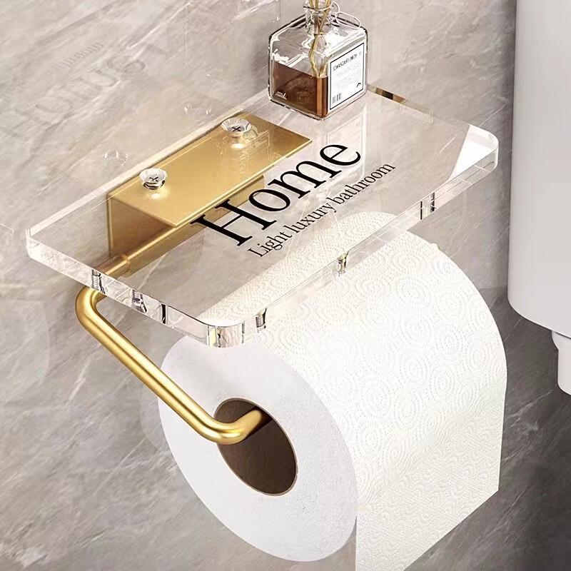 Qiaomeiren Acrylic Punch-Free Bathroom Tissue Box