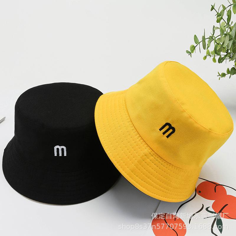 Hat autumn double-sided bucket hat women's spring summer sun hat Japanese new student basin hat cute